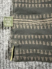 Howler Bros Shirt Mens Medium Tribal Geometric Striped Pocket Tee Brown Gray