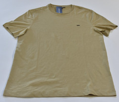Michael Kors Men’s Tee Shirt Size M Sand Brown – Textured Fabric – Contrast Logo