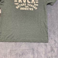 Vintage RVCA Ridge SS Dye T Shirt Mens Large Olive Green Crew Neck Summer Tee