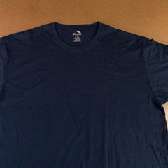 Sada Mens Size 4X Navy Blue Cotton Short Sleeve Crew Neck T-Shirt New