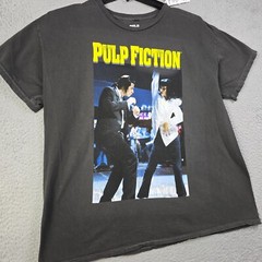 Pulp Fiction Shirt MENS Medium M BLACK John Travolta MOVIE 90s Retro Cult NWT