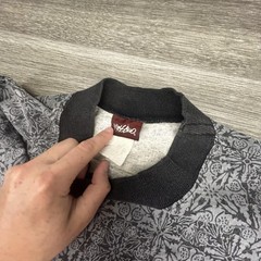 Vintage Mossimo Shirt Mens XL Gray Geometric All Over Print AOP Logo Streetwear