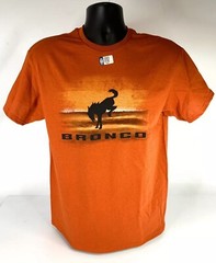 2021 2022 Ford Bronco T-Shirt – Burnt Orange Desert w/ Black Emblem & Script