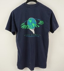 Vintage Delta Sigma Pi Business Fraternity Mens Large Blue Graphic College Shirt