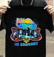 UFO Rock Band In Concert Tour Cotton Men Women S-2345XL T-Shirt KK544