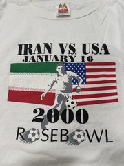 Vintage Y2K 2000 Iran vs USA Soccer T Shirt Mens Size 2XL Rose Bowl ( Rare )