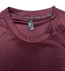 $35 Adidas Men’s Train Essentials Seasonal Colorblock Tee-Aurora Ruby-Medium-New