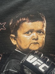 UFC Hasbulla Magomedov Graphic T Shirt Black Mens Large 100% Cotton