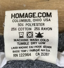 HOMAGE CBJ Columbus Blue Jackets Tri-Blend T-Shirt Men’s S Gray Heather Ohio