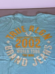 True Religion Shirt Adult Extra Large Cyan Blue Crewneck 2002 World Tour Men’s