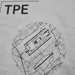 White Taiwan Taoyuan International Airport Map TShirt Daily Drop Unisex Medium