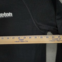 Teton Gravity Research Shirt sz XXL Mens Black Logo Base Layer Performance Wool