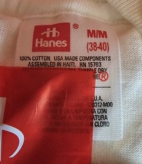 Vintage 1997 Hanes T Shirts Sealed NOS 3 Pack Medium 38-40 White Cotton USA 6 PC
