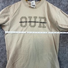 Shakawear T-Shirt Mens Medium Beige Operation Underground Railroad Streetwear