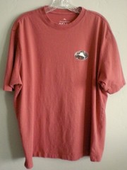Tommy Bahama Relax T Shirt L Orange Thirst Things First 100% Cotton Chest 47 In