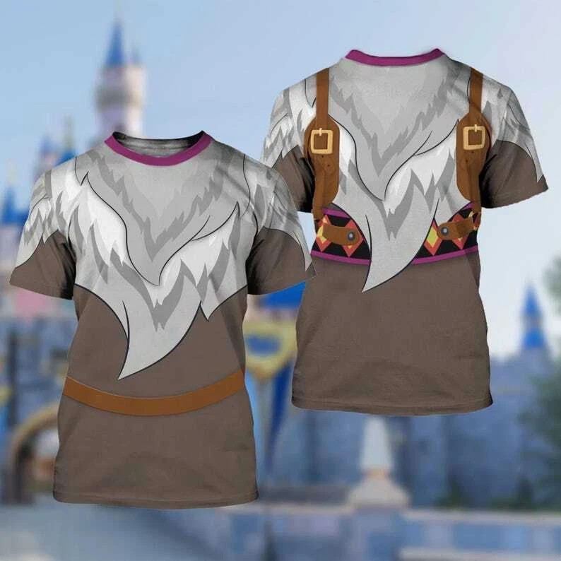 Frozen Sven Frozen Reindeer Cosplay Costume Christmas Gift T-shirt 3D Printed