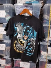 Batman DC Comics Big Face Print Size M Graphic Shirt Pre Owned A360