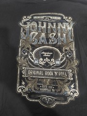 OFFICIAL JOHNNY CASH ‘AMERICAN REBEL’ T-SHIRT – BLACK, SIZE XL