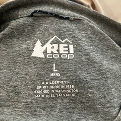 rei co-op Men’s Large Heather Green Graphic Cactus Tee Performance Shirt