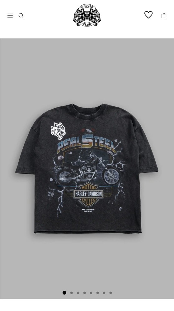Darc Sport Harley Davidson Bushido LAST RIDE RAW HEM BOX CUT TEE Size Small