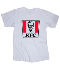 KFC logo white shirt Kentucy Fried Chicken