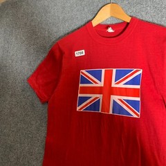 United Kingdom Shirt Adult Size Large Red Short Sleeve Men’s Tourist 90’s