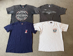 Harley Davidson Motorcycles Graphic Biker T-Shirts Bulk Lot of 17 – Size Large