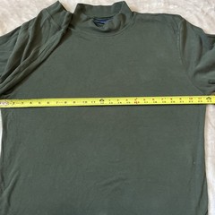John Ashford men’s turtle neck color olive green long sleeve shirt size XL