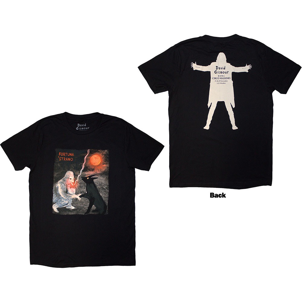 David Gilmour Luck & Strange Fortuna E Strano T-Shirt Black New