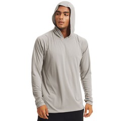 Men’s UPF 50+ Hoodie Long Sleeve Sun Protection T-Shirt Outdoor Performance Tops