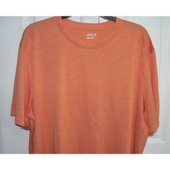 BCG Men’s Melange Short Sleeve Jersey Crew Neck T-Shirt in Tangerine Tango 2XL