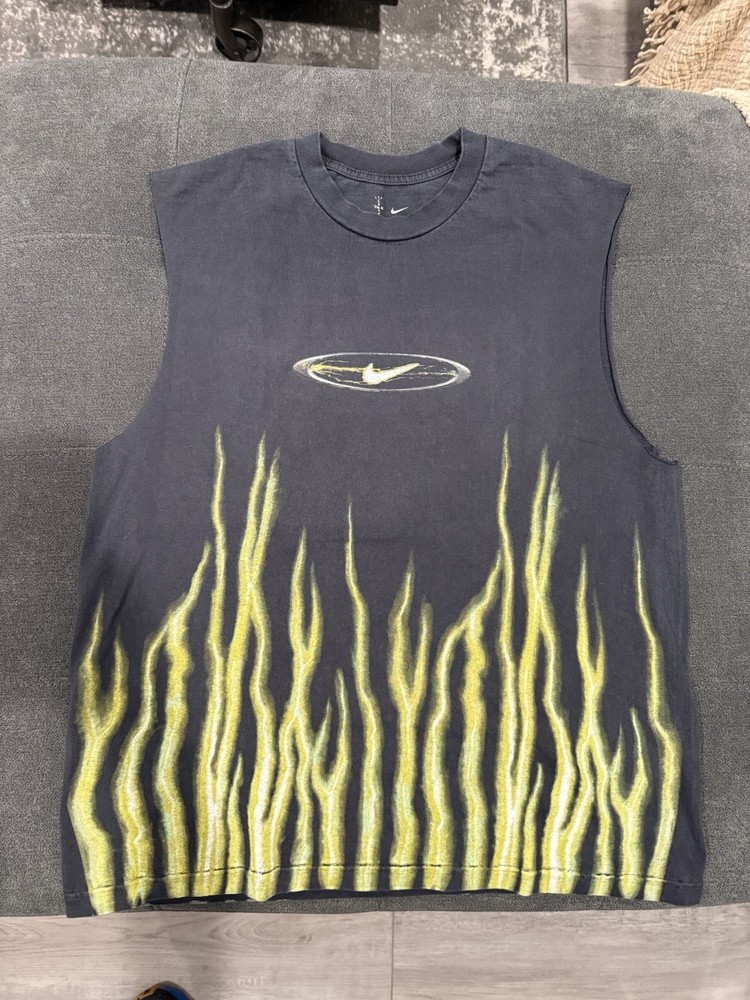 Travis Scott Cactus Jack x Nike T-REXX SLEEVELESS TEE Size L Brand New