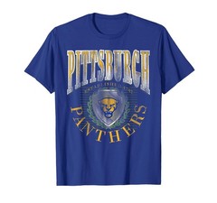 Elite Authentics Pittsburgh Panthers Vintage Emblem 90S Blue T-Shirt