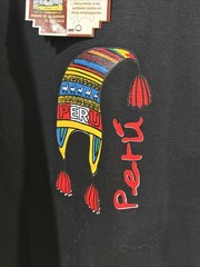NEW Peru Marlok Arts Men’s T-Shirt Large Black Country Of Peru Souvenir NWT