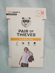Pair of Thieves Men’s Classic Fit Crewneck Undershirt 2pk White M