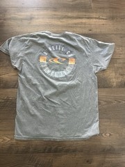 O’Neill Men’s Gray Graphic Logo Crew Neck Short Sleeve T-Shirt L
