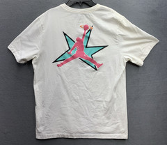 Jordan Jumpman Graphic Tee T-Shirt Men’s Large White Crew Neck DD5286-100