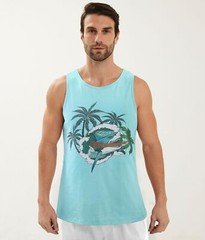 Mens Cotton Tank Tops Funny Graphic Beach Summer Sleeveless Muscle Tank Top