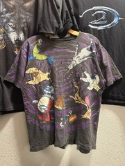 1994 Ren & Stimpy Hypnotic AOP Size L Changes Single Stitch