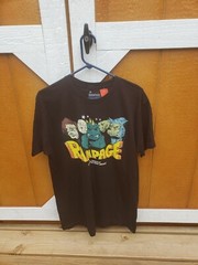 Rampage The Movie Mens T Shirt L Arcade Game 1986 Vintage Soft Cotton Never Worn