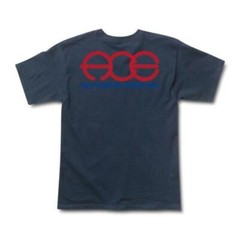 Ace Trucks ROUND POCKET LOGO Skateboard T Shirt NAVY
