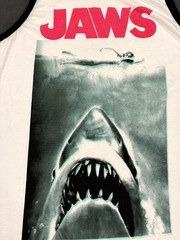 Jaws Tank Top Mens Large White Shark 1975 Swimmer Horror Adventure Film Graphic