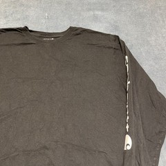 Carhartt Shirt Mens XL Black Graphic Rib Knit Loose Fit Heavyweight Crew Neck