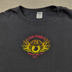 Anvil Shirt Mens 3XL Black Fallen Firefighters Motorcycle Poker Run Graphic Tee