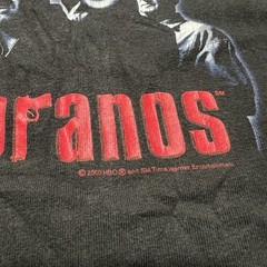 Vintage 2000 Y2K The Sopranos T Shirt L HBO Promo Official Sopranos Merchandise