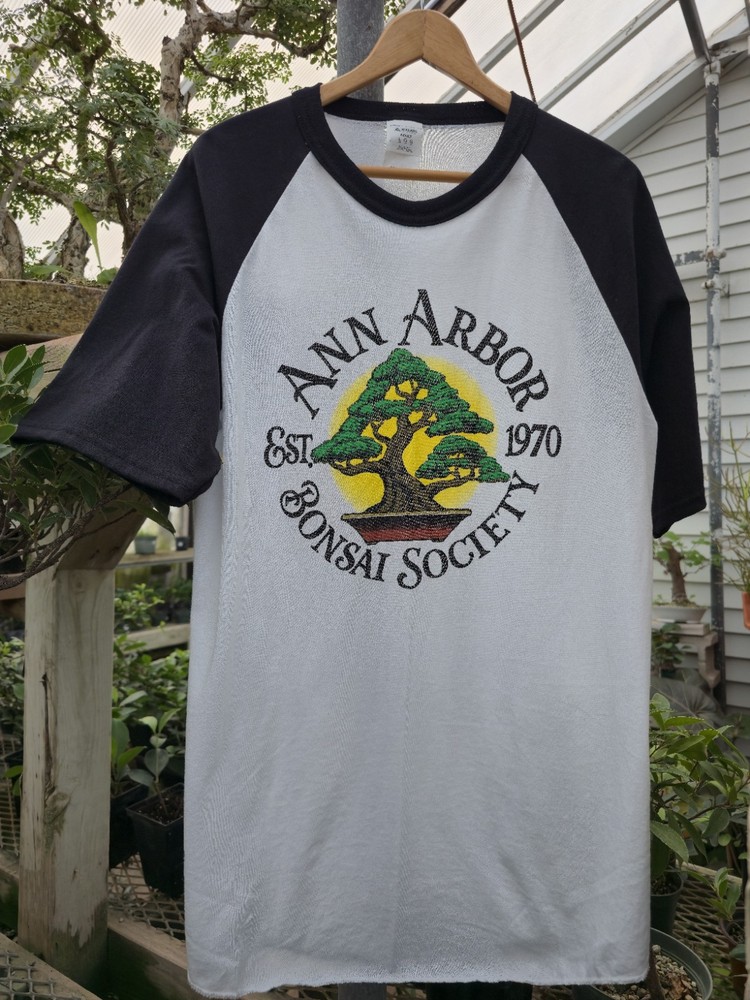 Ann Arbor Bonsai Society Baseball Tshirt Unisex Sizes Vary