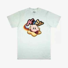 Nintendo Kirby Mens Kirby Rainbow Star Graphic Celadon Shirt NWT Small