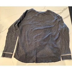 Ecko Unltd Mens 2XL Charcoal Gray Long Sleeve Thermal Shirt Rhino Logo Crewneck