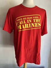 UNITED STATES MARINES Official “When All Else Fails Call In The USMC” T-Shirt XL