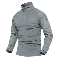 Men’s Tactical Shirt Long Sleeve Ripstop Work 1/4 Zip Training Quick Dry Shirts